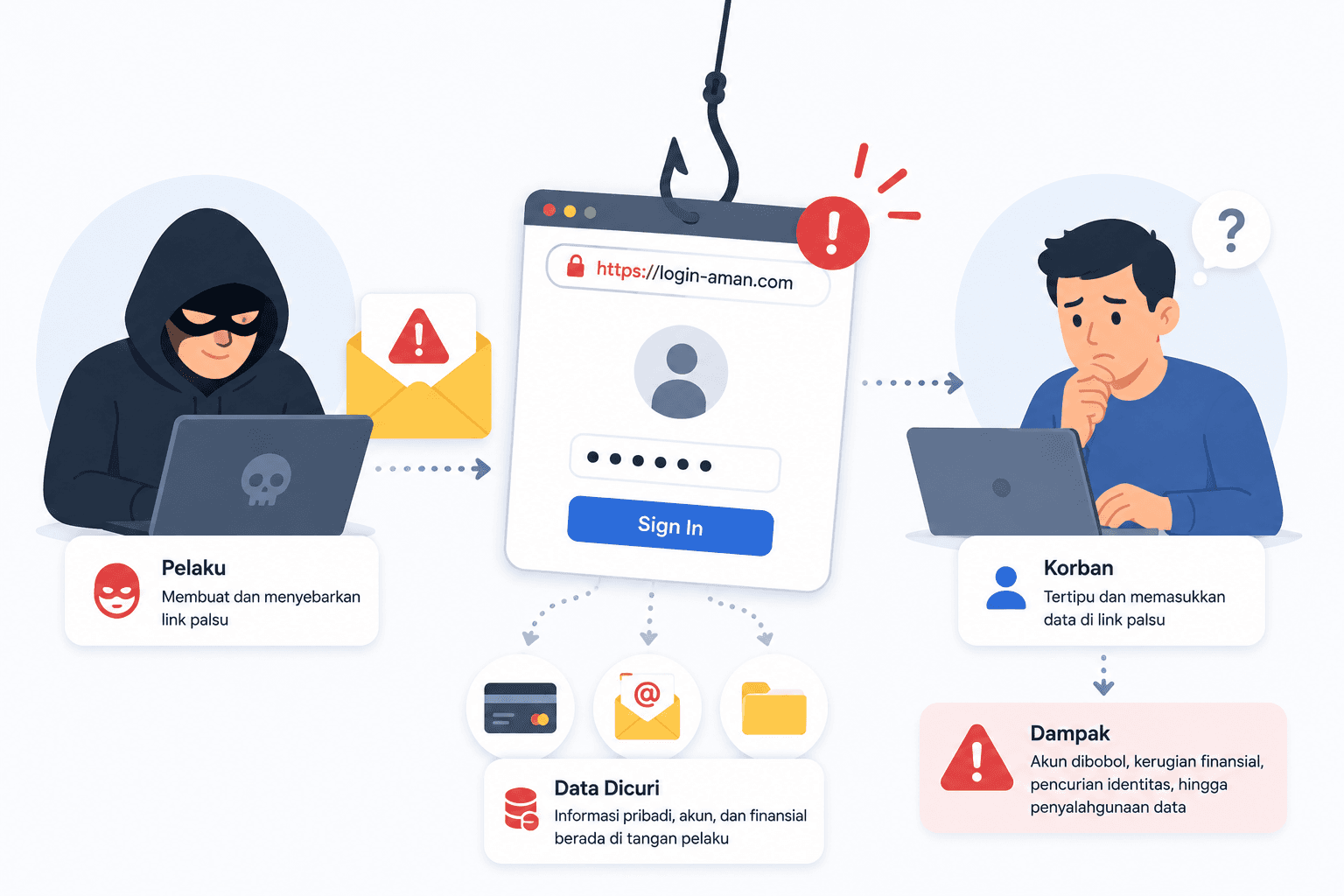 Dampak Phishing Modern, Mengapa Link Palsu Masih Banyak Memakan Korban?
