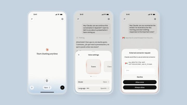 Anthropic Tingkatkan Claude Voice dengan Model AI Baru