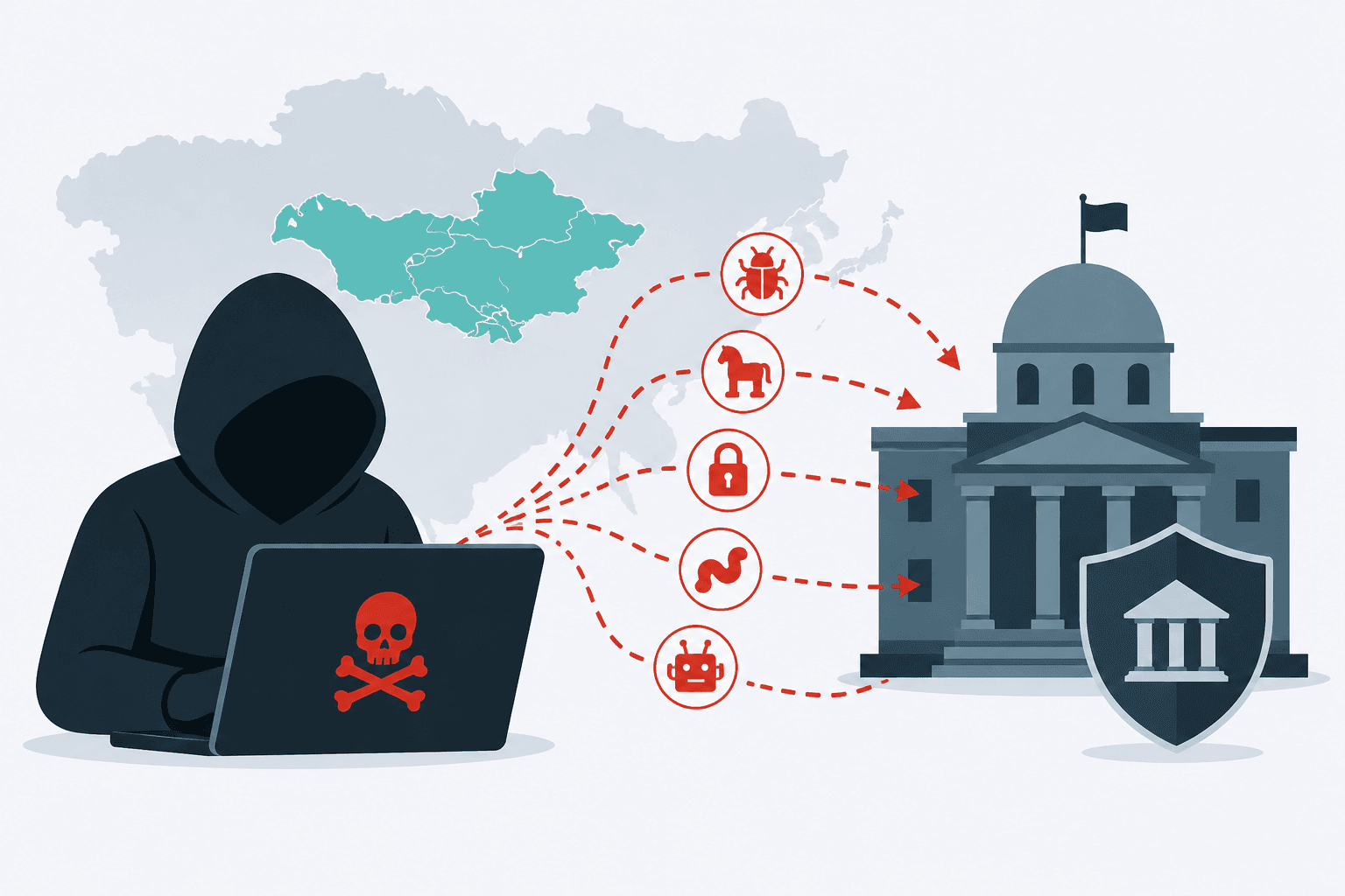 Hacker Serang Pemerintah Asia Tengah dengan 5 Malware Baru