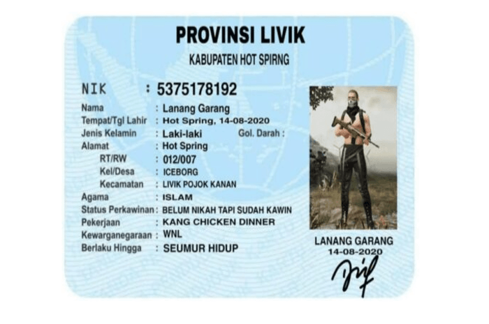 KTP PUBG, Identitas Wajib untuk Menjadi Pro Player! Begini Cara Membuatnya