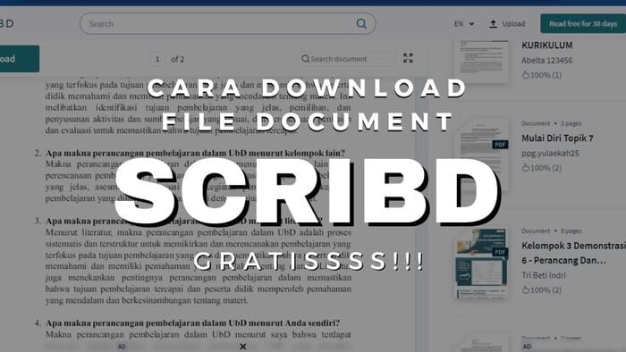 Mau Unduh Dokumen dengan Scribd Downloader? Simak Juga 2 Cara Ini Secara Gratis dan Mudah